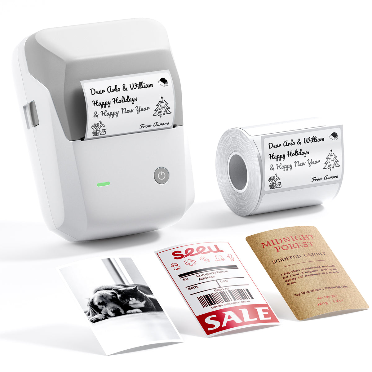 NIIMBOT - B1 Pro 300dpi Bluetooth Label Printer Incl Label Roll