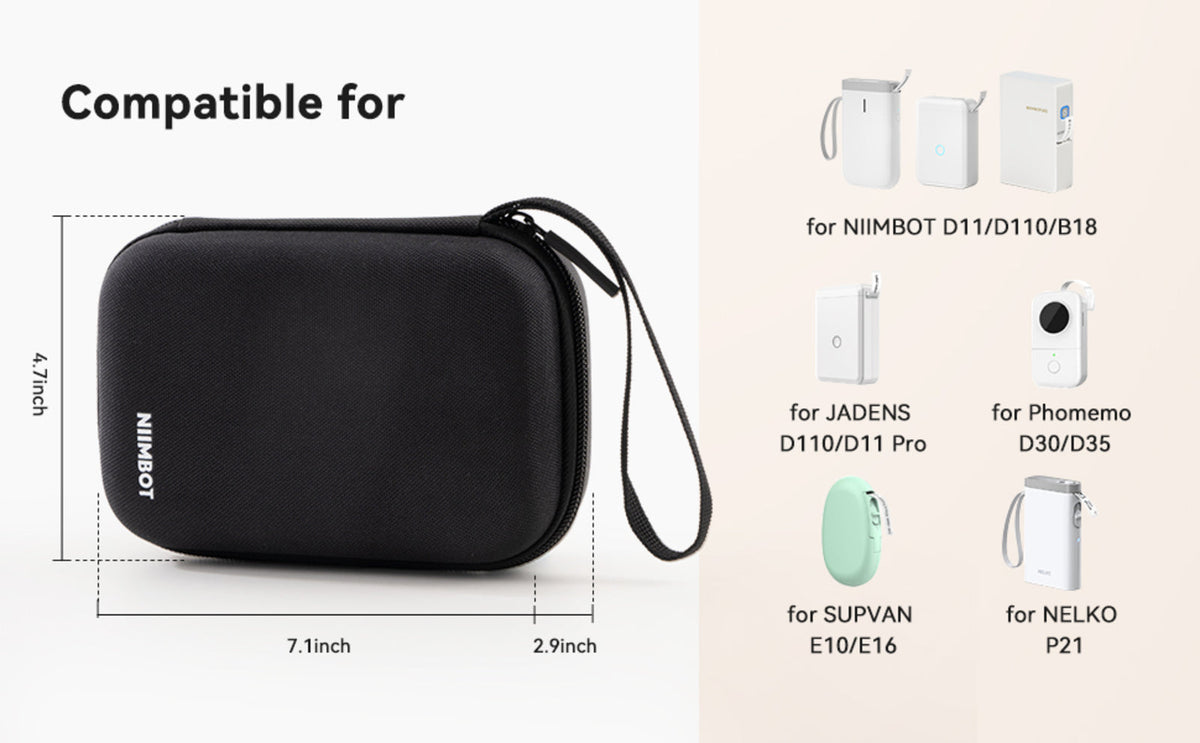NIIMBOT - D11 / D110 / N1 Storage Case - Black