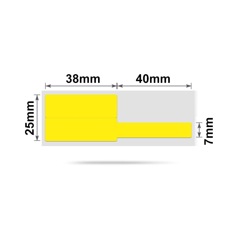 NIIMBOT - B Range - 25x78mm - Yellow Cable - 100 Labels