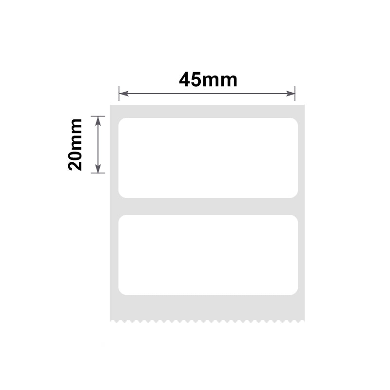 NIIMBOT - B Range - 45x20mm - White - 320 Labels