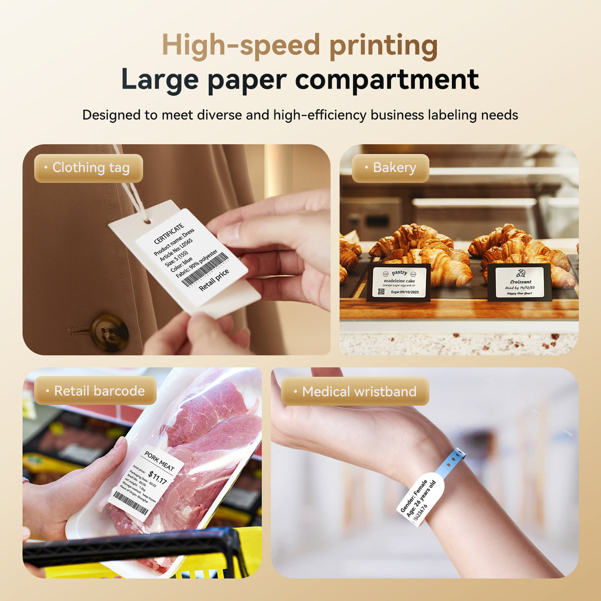 NIIMBOT - K3 Bluetooth Label Printer Incl Label Roll