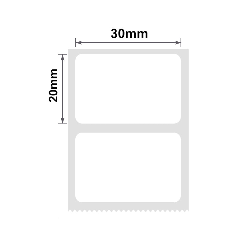 NIIMBOT - B Range - 30x20mm - White - 320 Labels