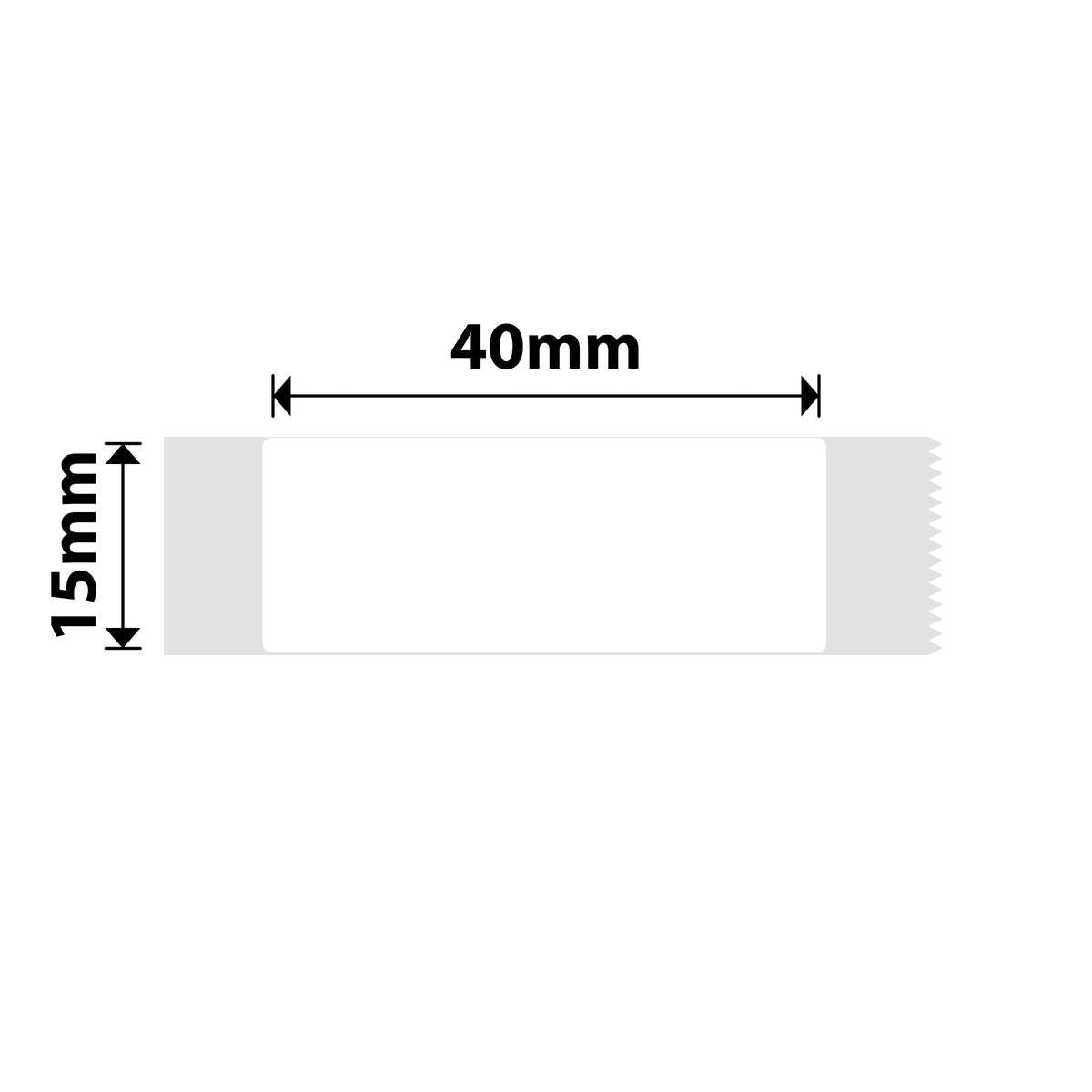 NIIMBOT - D Range - 15x40mm - White - 155 Labels