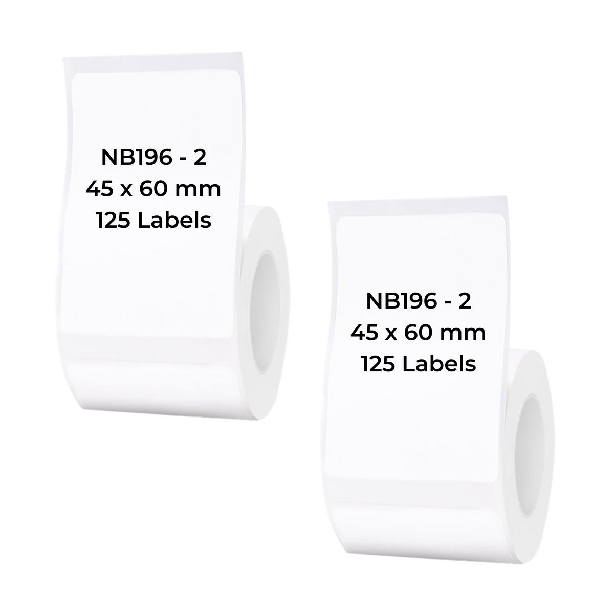NIIMBOT - B Range - 45x60mm - White - 125 Labels