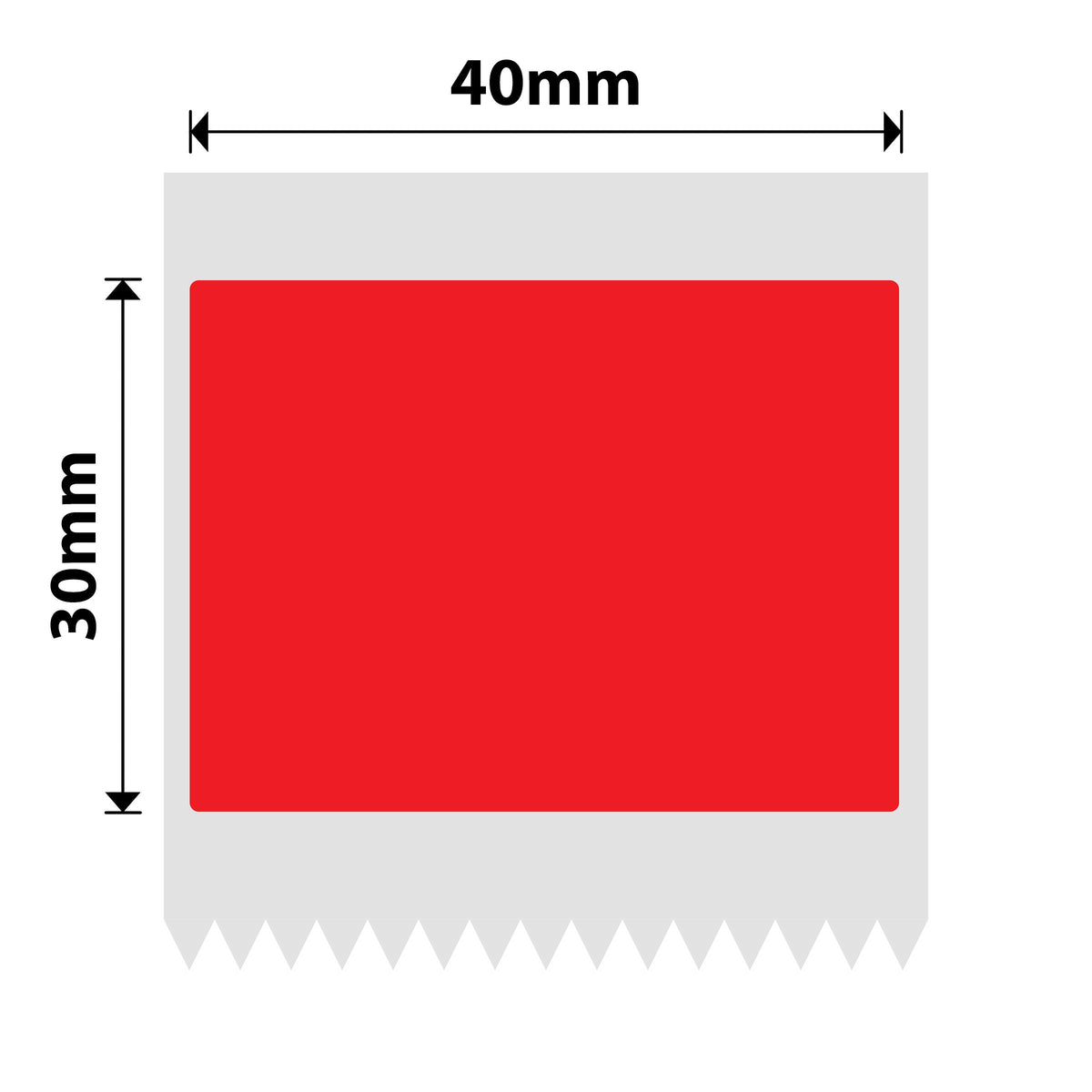 NIIMBOT - B Range - 40x30mm - Red - 230 Labels