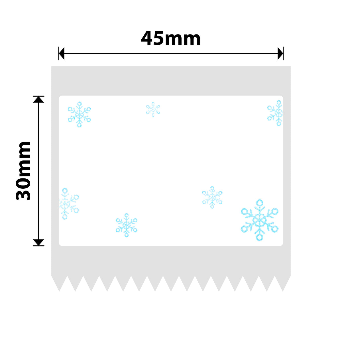 NIIMBOT - B Range - 45x30mm - Blue Snow - 230 Labels