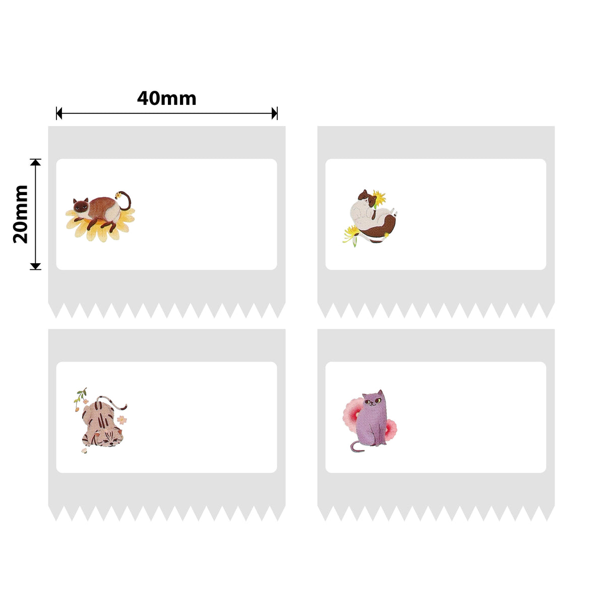 NIIMBOT - B Range - 40x20mm - Cat - 320 Labels