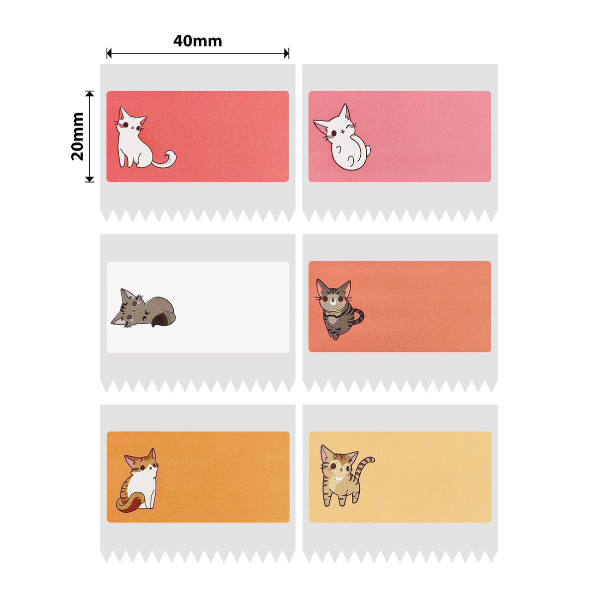 NIIMBOT - B Range - 40x20mm - Cat - 320 Labels
