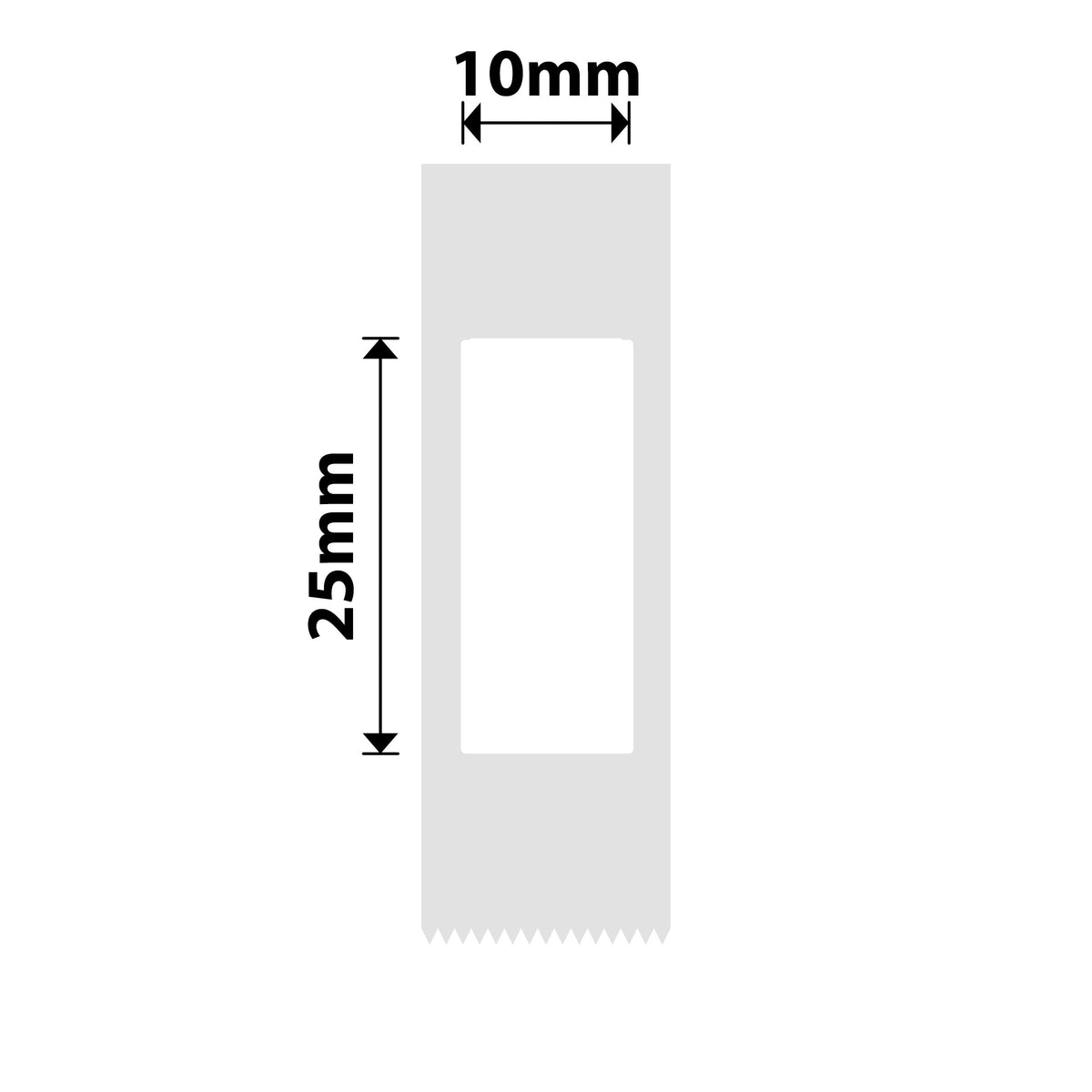 NIIMBOT - D Range - 10x25mm - White - 225 Labels