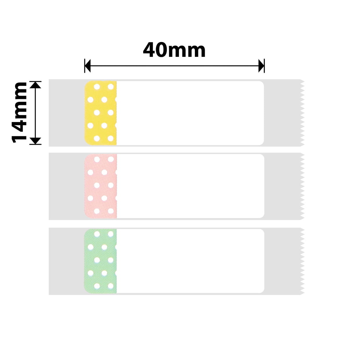 NIIMBOT - D Range - 14x40mm - Polka Dots - 155 Labels