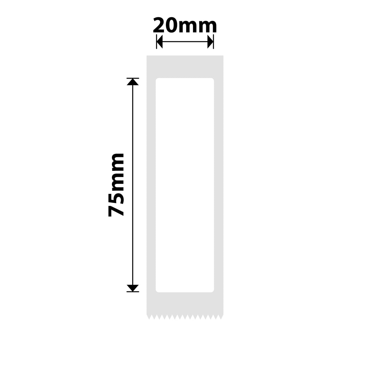 NIIMBOT - D101 Only - 20x75mm - White - 90 Labels