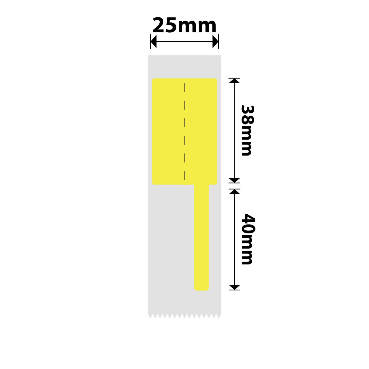 NIIMBOT - D101 Only - 25x78mm - Yellow Cable - 85 Labels