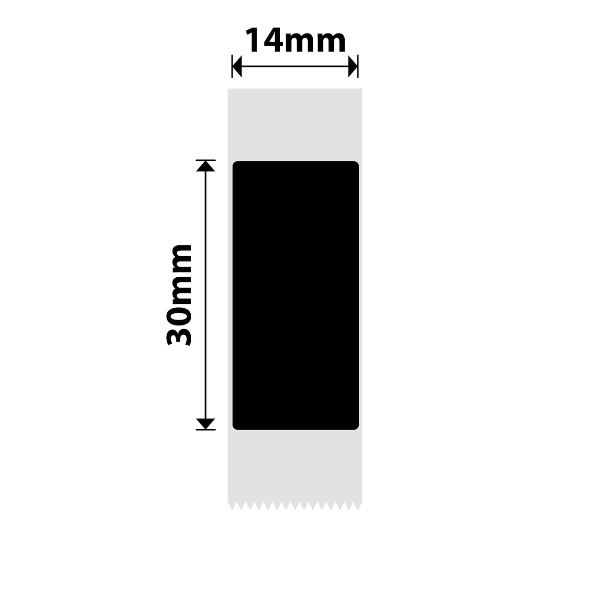 NIIMBOT - N1 - 14x30mm - Black - 190 Labels