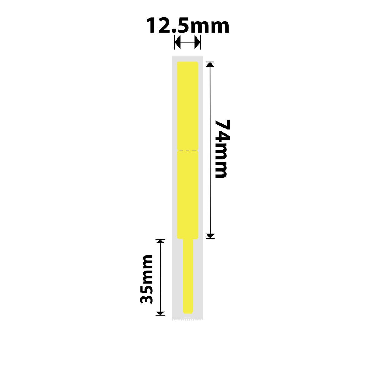 NIIMBOT - N1 - 12.5x109mm - Yellow Cable - 60 Labels