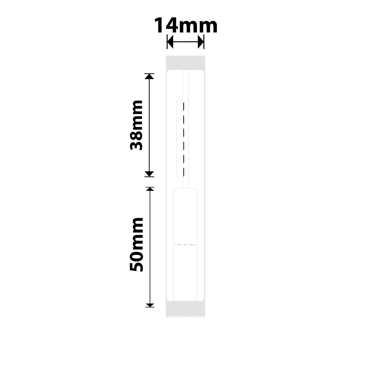 NIIMBOT - N1 - 14x88mm - White Jewellery - 75 Labels
