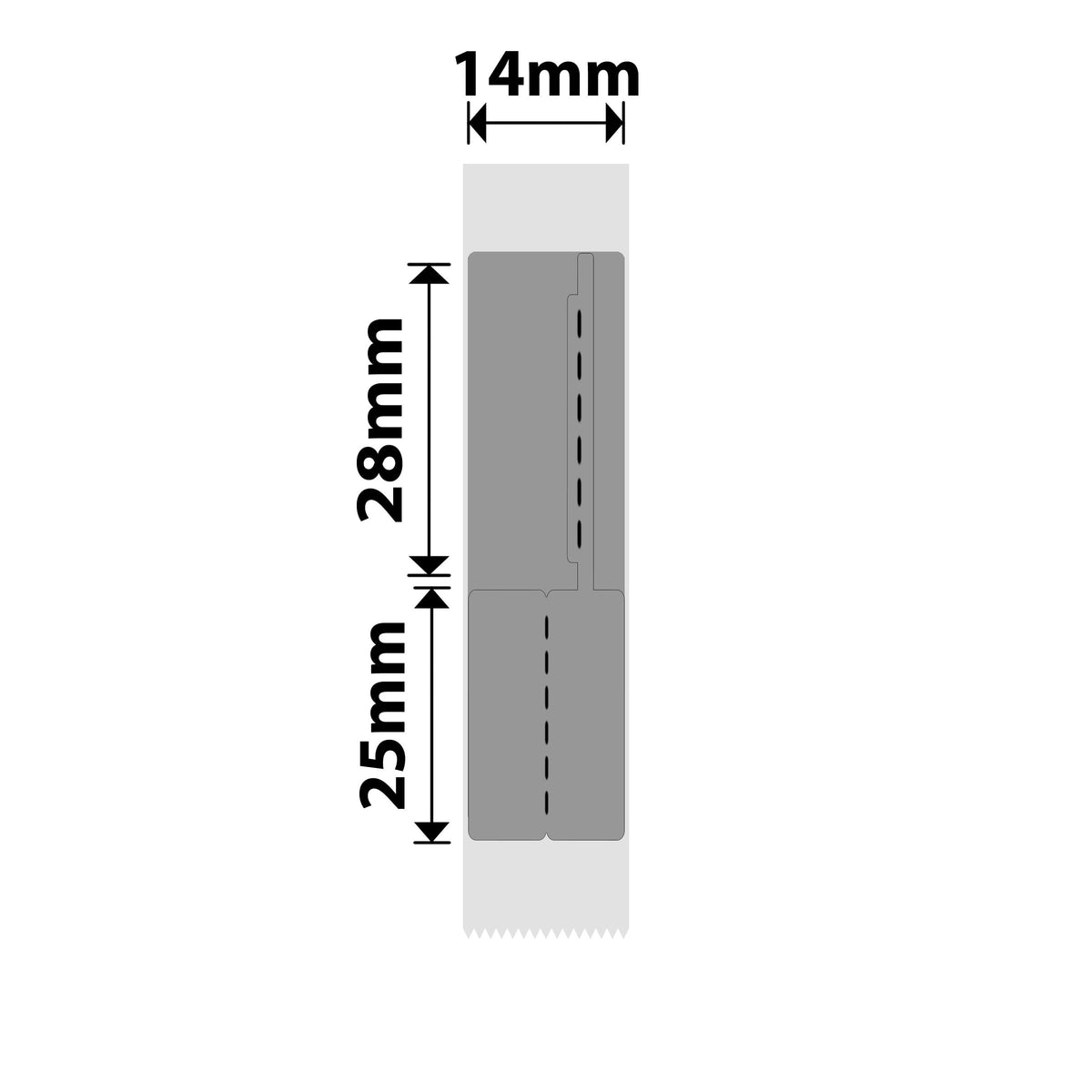 NIIMBOT - N1 - 14x53mm - Silver Jewellery - 130 Labels