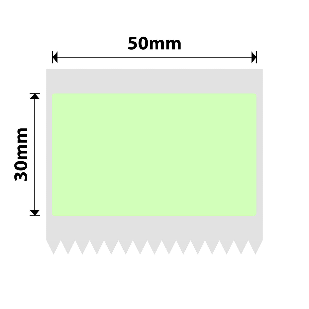 NIIMBOT - B Range - 50x30mm - Green - 230 Labels