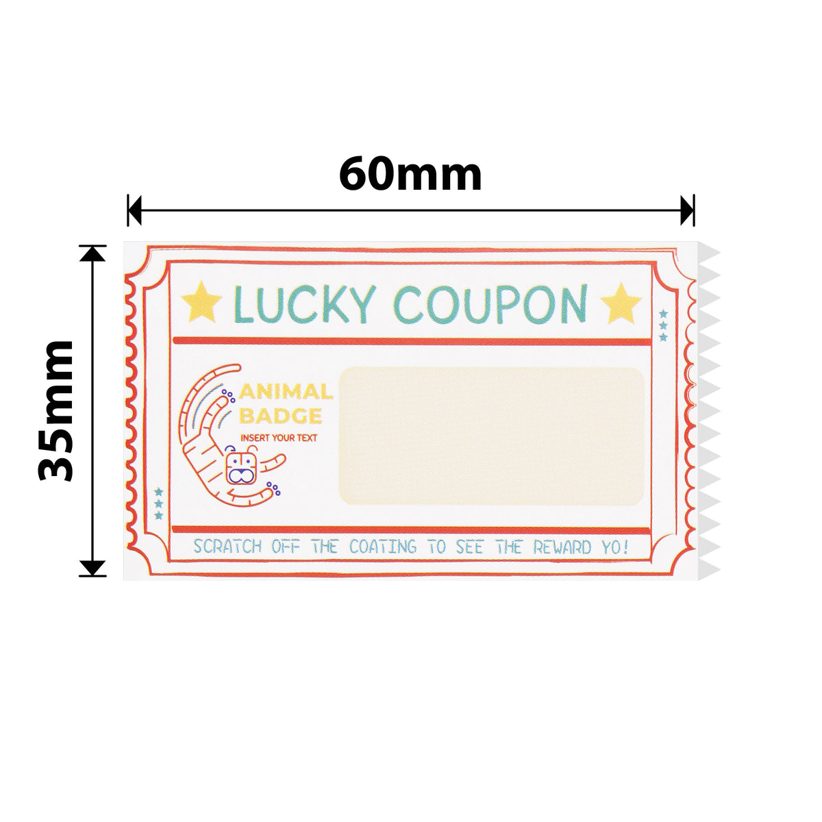 NIIMBOT - B Range - 35x60mm - Lucky Tiger - 115 Labels