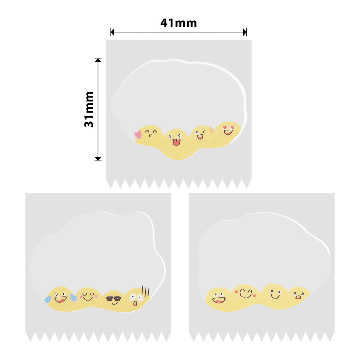 NIIMBOT - B Range - 41x31mm - Cute Emojis - 220 Labels