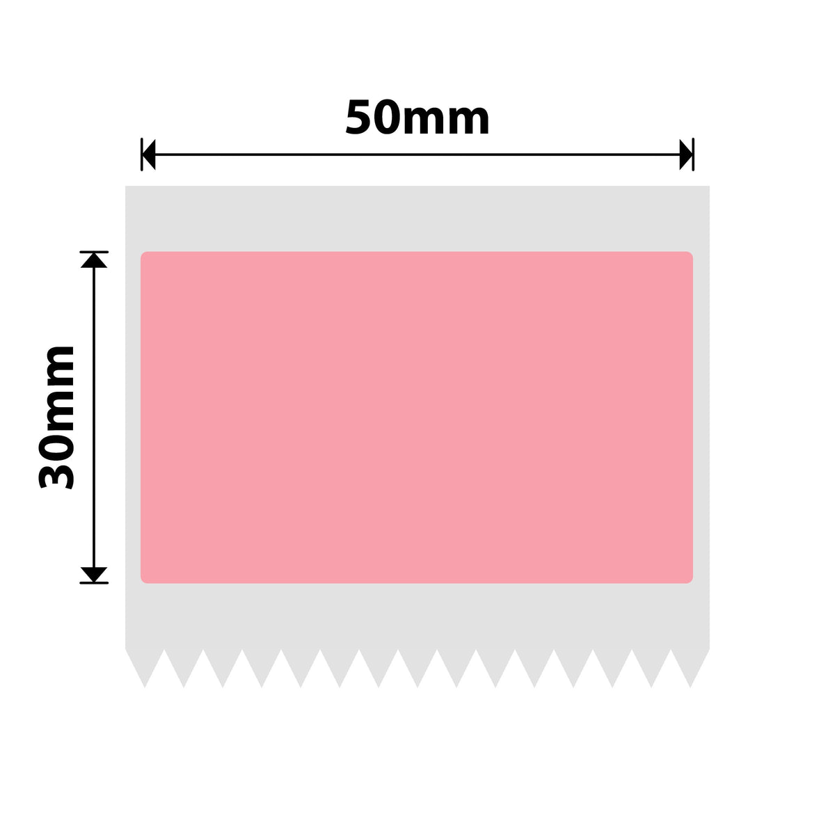 NIIMBOT - B Range - 50x30mm - Light Pink - 230 Labels