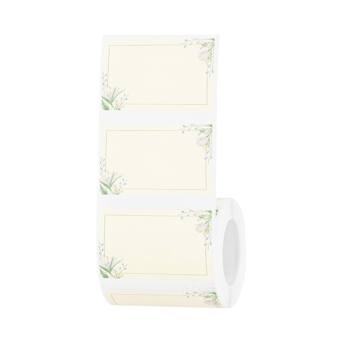 NIIMBOT - B Range - 50x30mm - Plain Paper With Flowers - 230 Labels