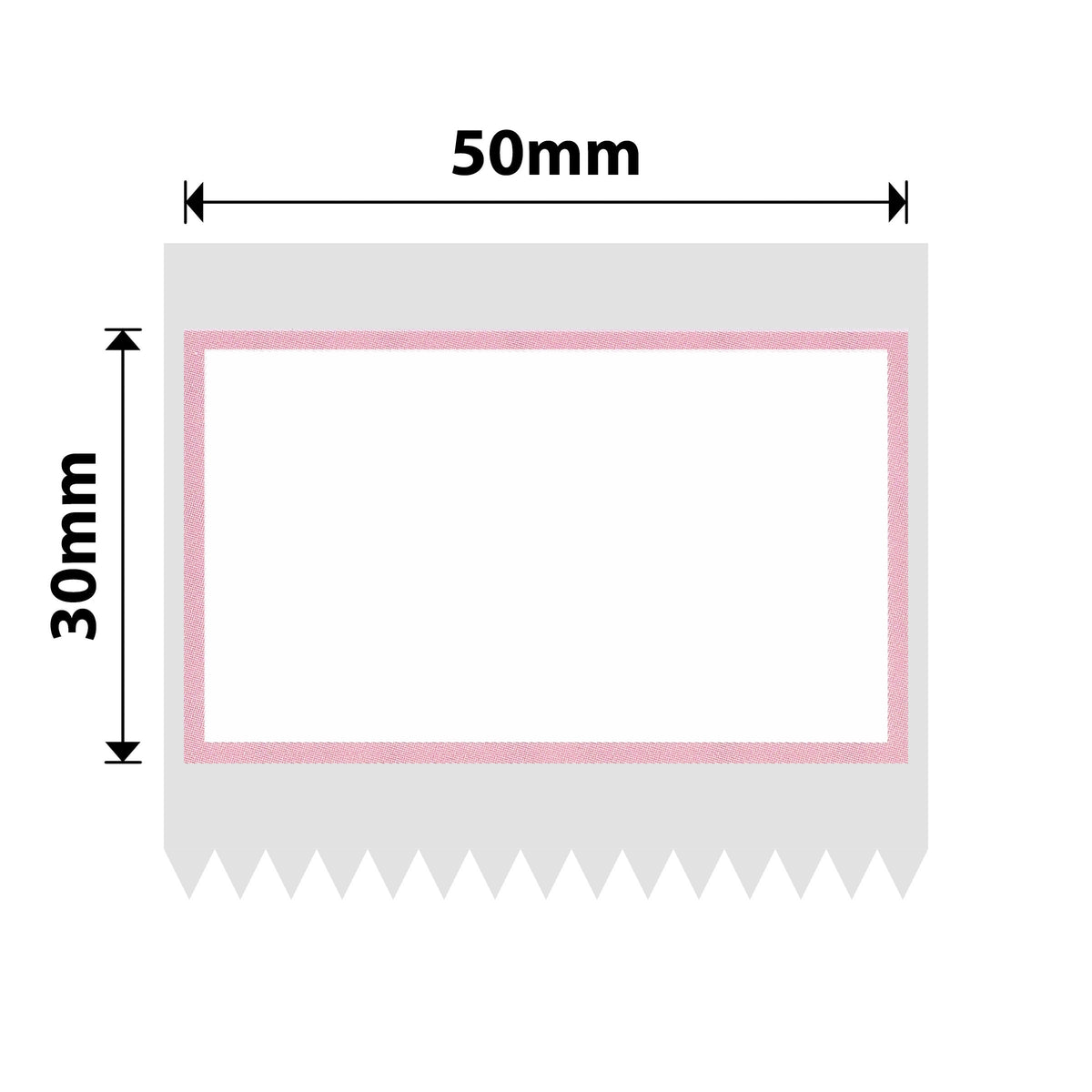 NIIMBOT - B Range - 50x30mm - Pink Border - 230 Labels