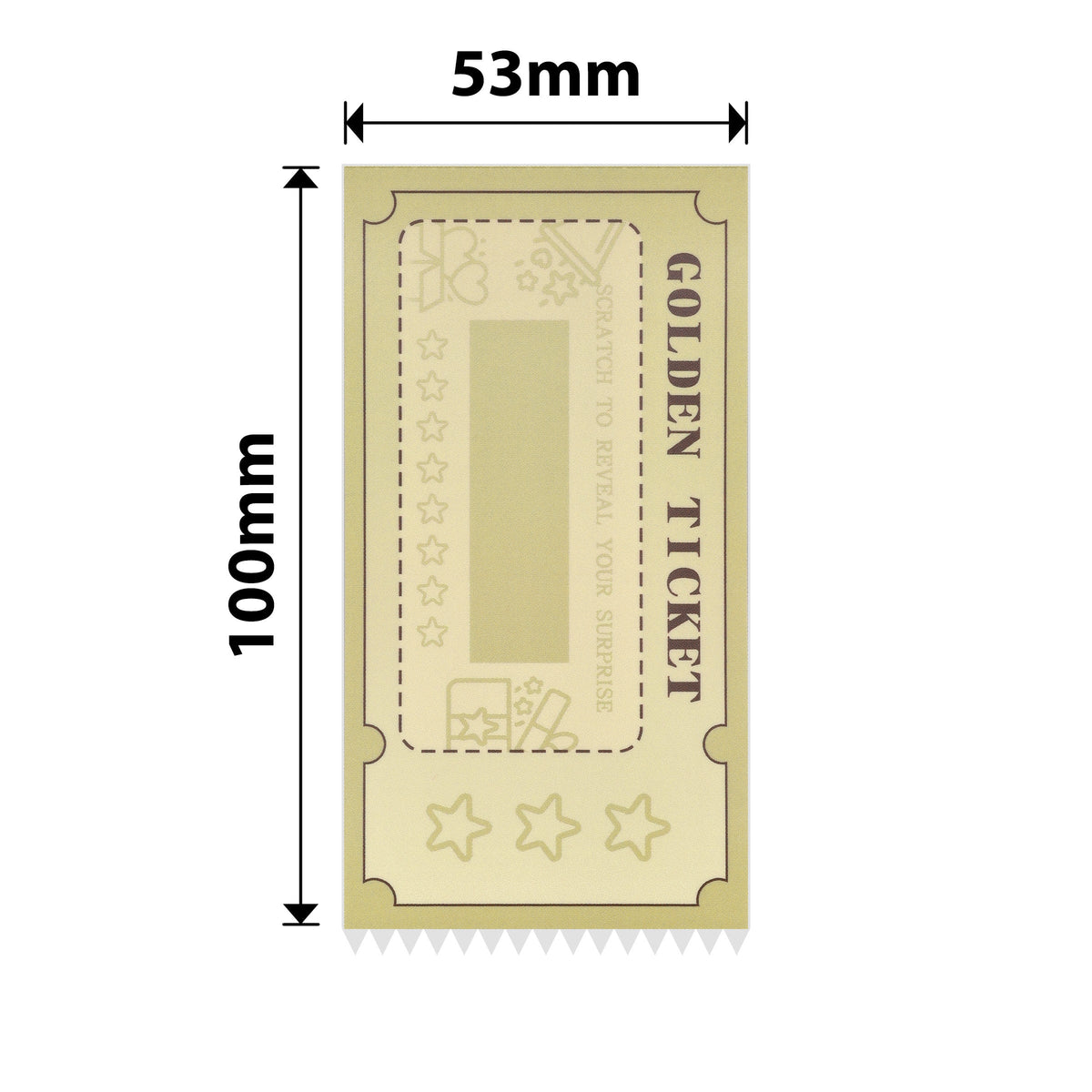 NIIMBOT - M Range - 53x100mm - 50 Gold Scratch Cards