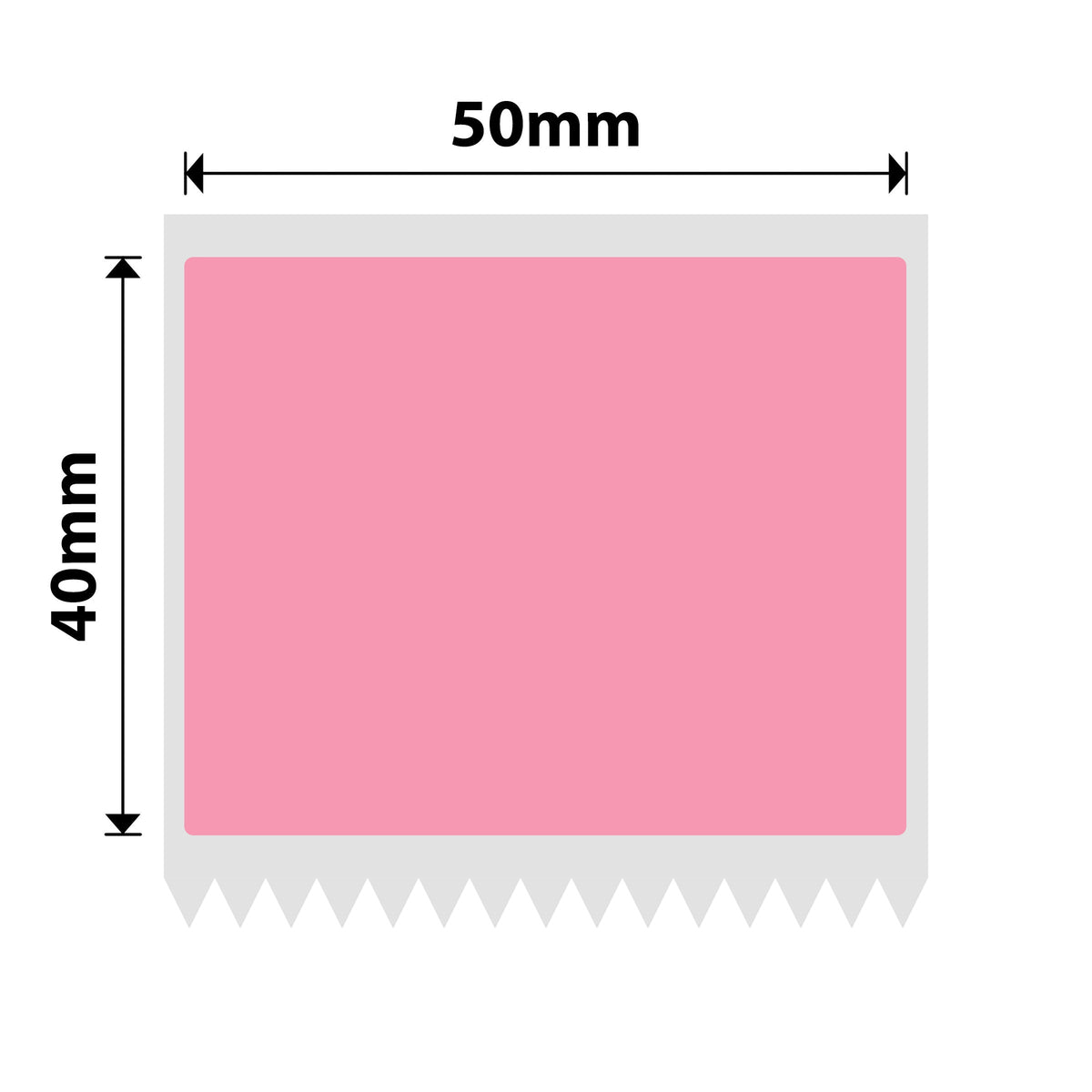 NIIMBOT - K Range - 50x40mm - Pink - 740 Labels