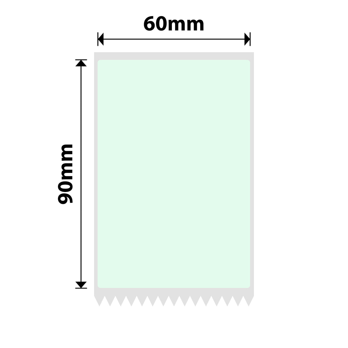 NIIMBOT - K Range - 60x90mm - Light Green - 340 Labels