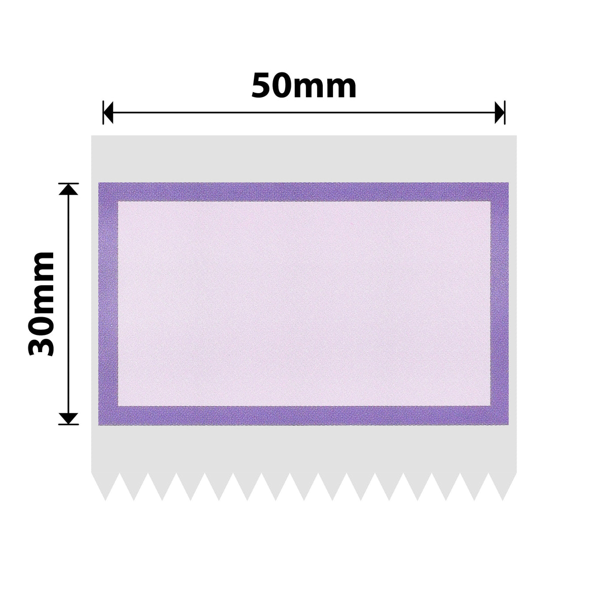 NIIMBOT - B Range - 50x30mm - Purple Border - 230 Labels