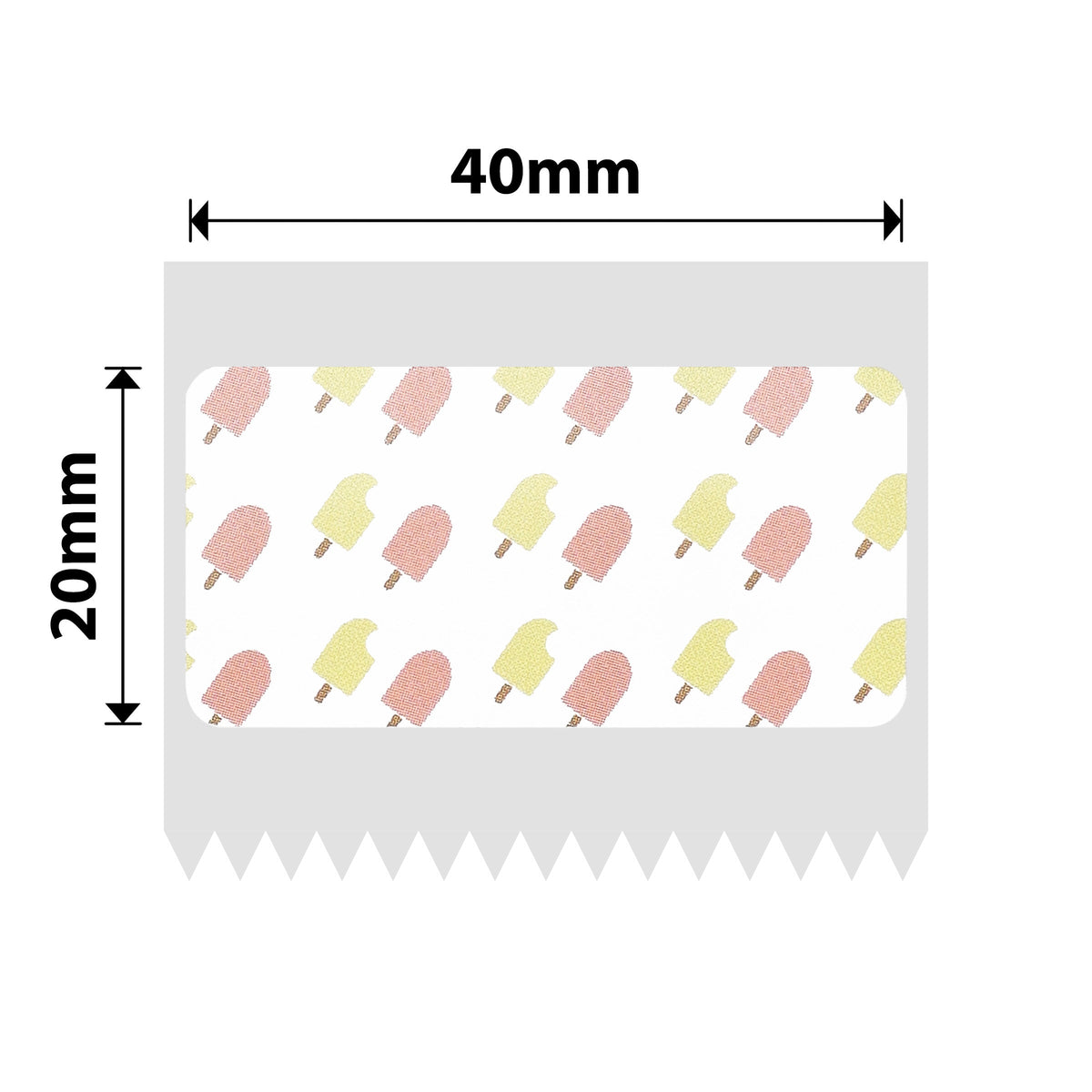 NIIMBOT - B Range - 40x20mm - Summer 003 - 320 Labels