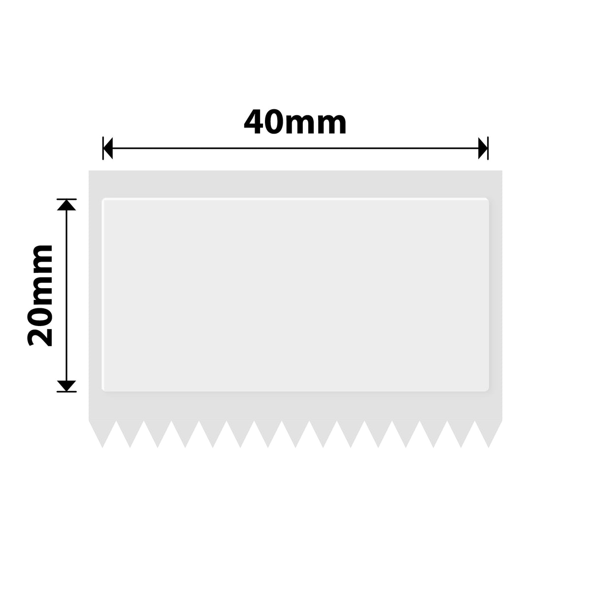 NIIMBOT - M Range - 40x20mm - Transparent - 325 Labels