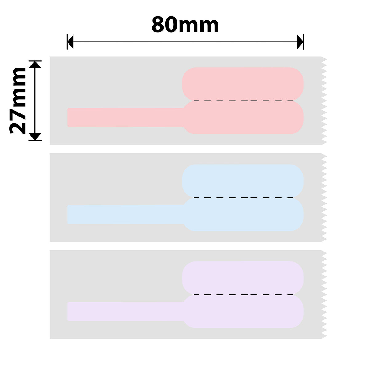 NIIMBOT - B Range - 27x80mm - Mist Cable - 95 Labels