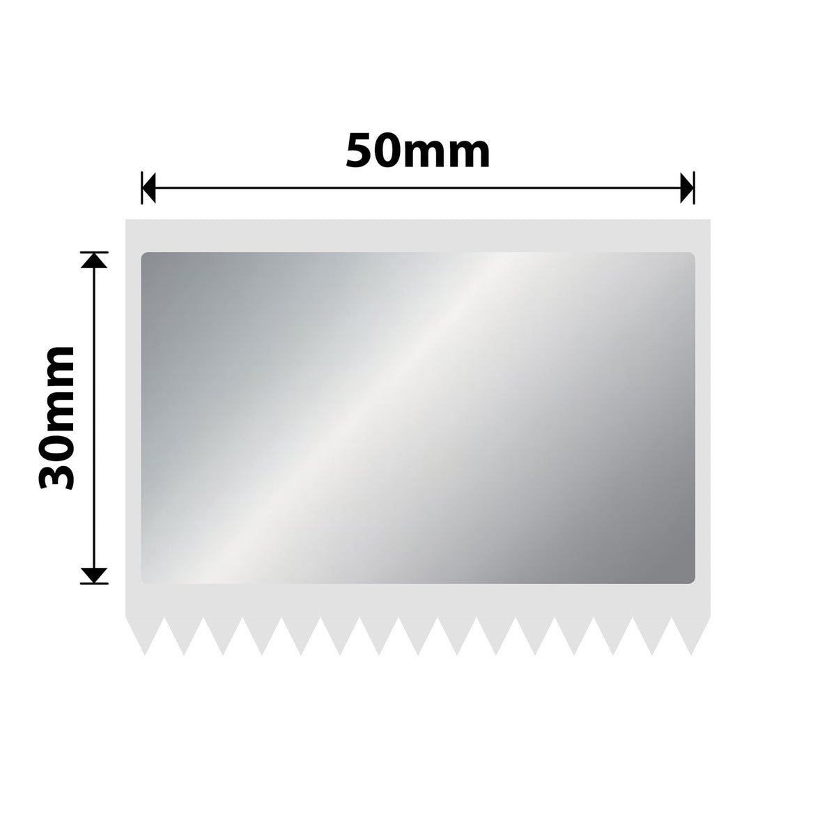 NIIMBOT - M Range - 50x30mm - Silver - 225 Labels
