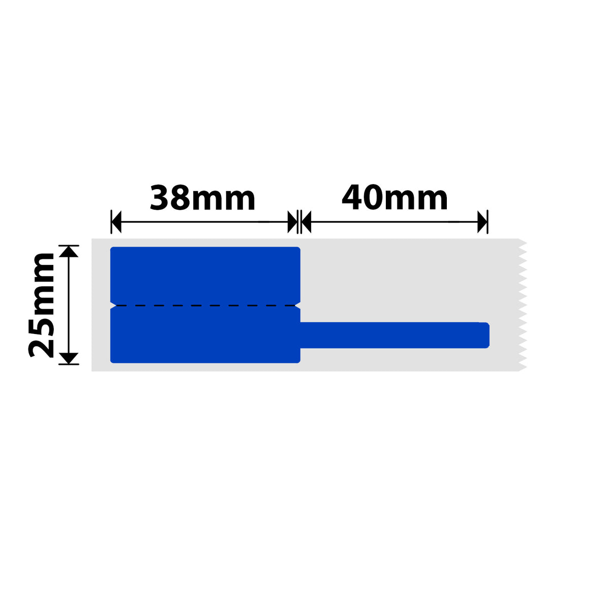 NIIMBOT - M Range - 25x38+40mm - Blue Cable - 80 Labels - CN