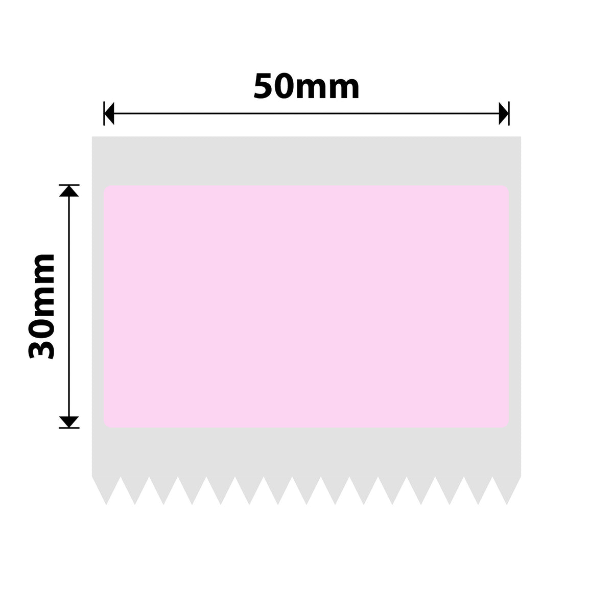 NIIMBOT - B Range - 50x30mm - Light Pink - 230 Labels