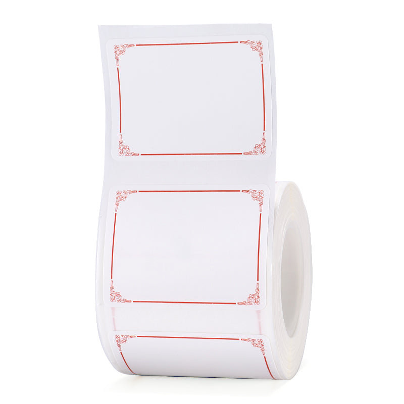 NIIMBOT - B Range - 40x30mm - Red Border - 230 Labels