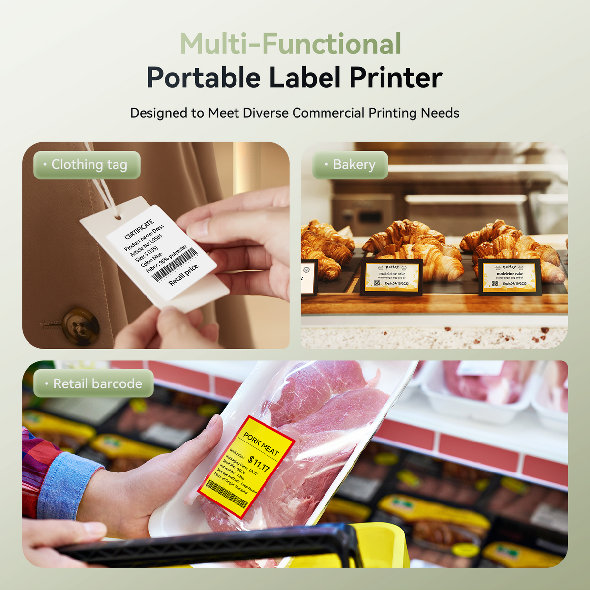 NIIMBOT - B1 Bluetooth Label Printer Incl Label Roll