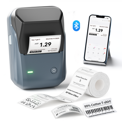 NIIMBOT - B1 Bluetooth Label Printer Incl Label Roll