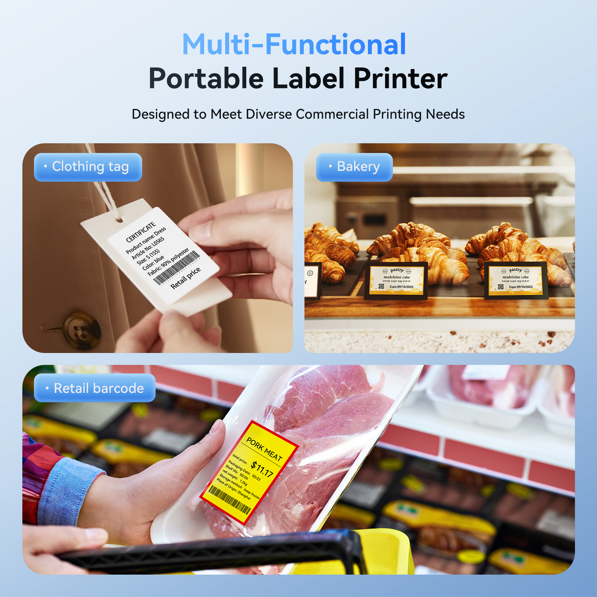 NIIMBOT - B1 Bluetooth Label Printer Incl Label Roll