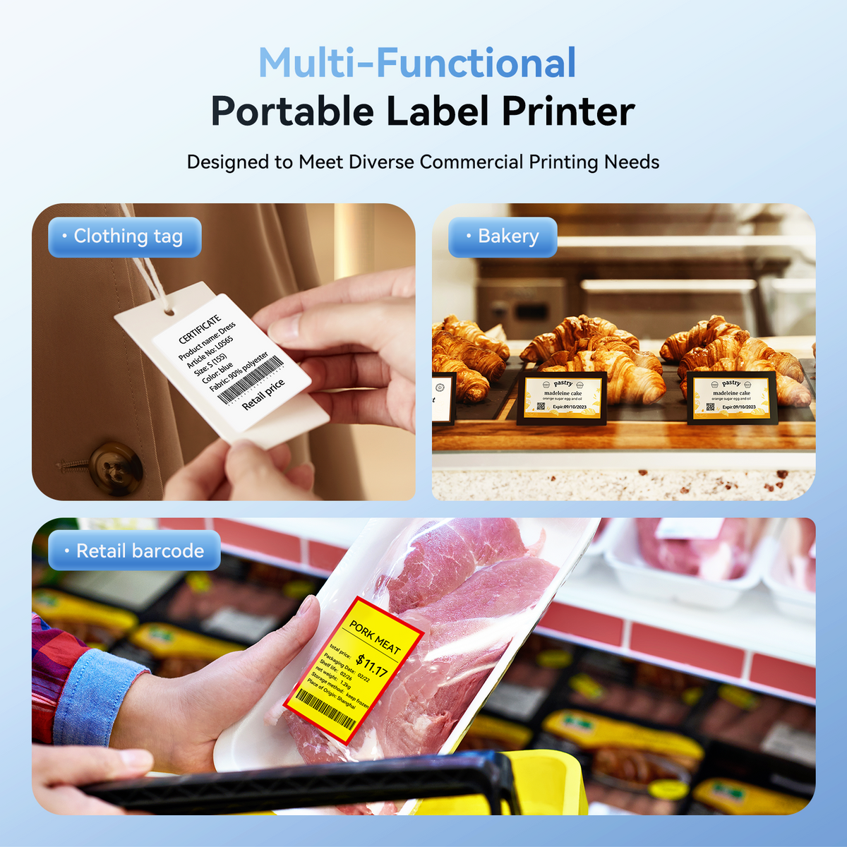 NIIMBOT - B1 Bluetooth Label Printer Incl Label Roll