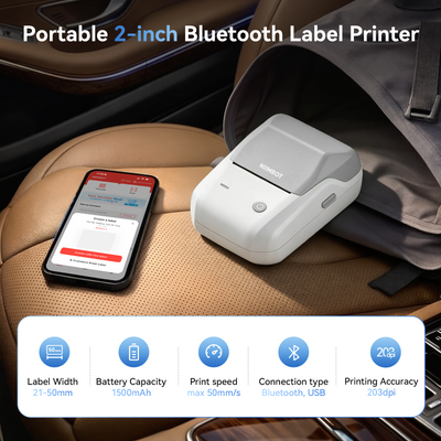 NIIMBOT - B1 Bluetooth Label Printer Incl Label Roll