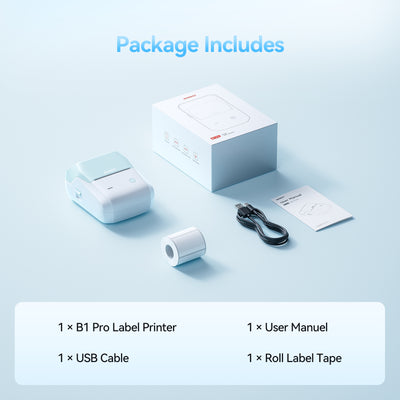NIIMBOT - B1 Pro 300dpi Bluetooth Label Printer Incl Label Roll