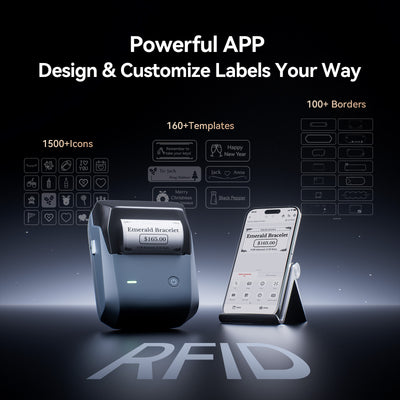 NIIMBOT - B1 Pro 300dpi Bluetooth Label Printer Incl Label Roll
