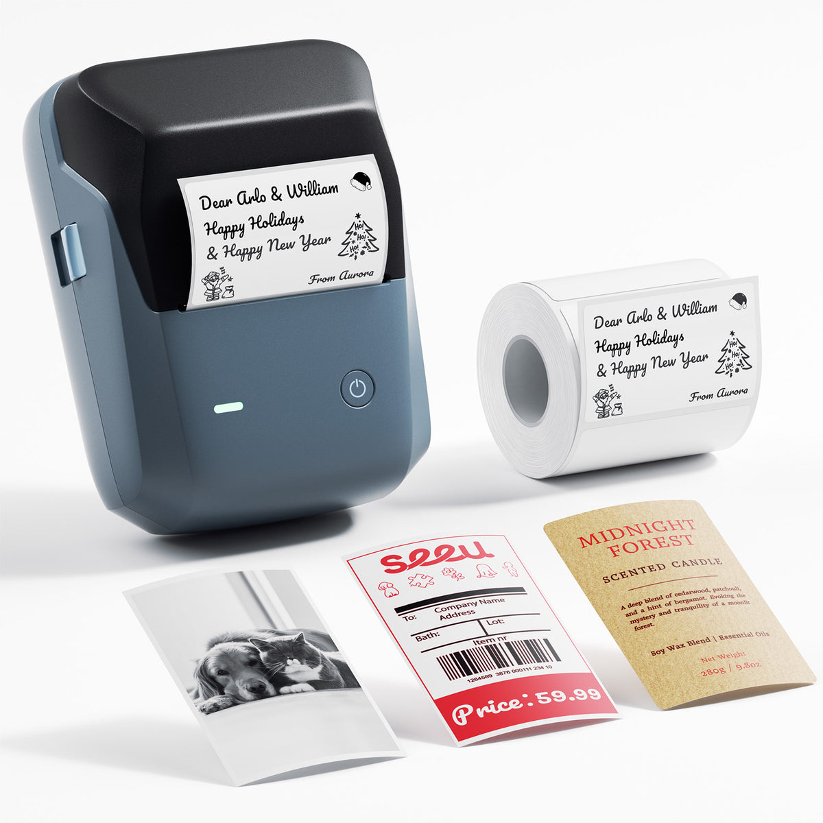 NIIMBOT - B1 Pro 300dpi Bluetooth Label Printer Incl Label Roll