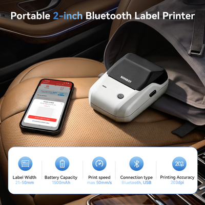 NIIMBOT - B1 Bluetooth Label Printer Incl Label Roll