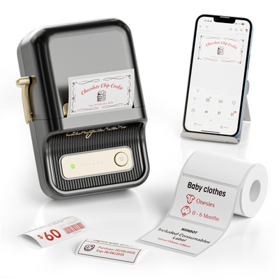 NIIMBOT - B21 Pro 300dpi Bluetooth Label Printer Incl Label Roll