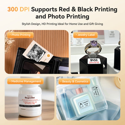 NIIMBOT - B21 Pro 300dpi Bluetooth Label Printer Incl Label Roll