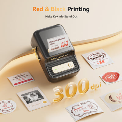NIIMBOT - B21 Pro 300dpi Bluetooth Label Printer Incl Label Roll