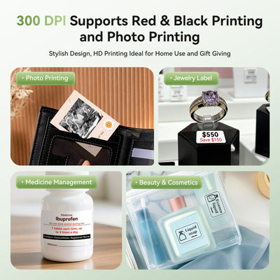 NIIMBOT - B21 Pro 300dpi Bluetooth Label Printer Incl Label Roll